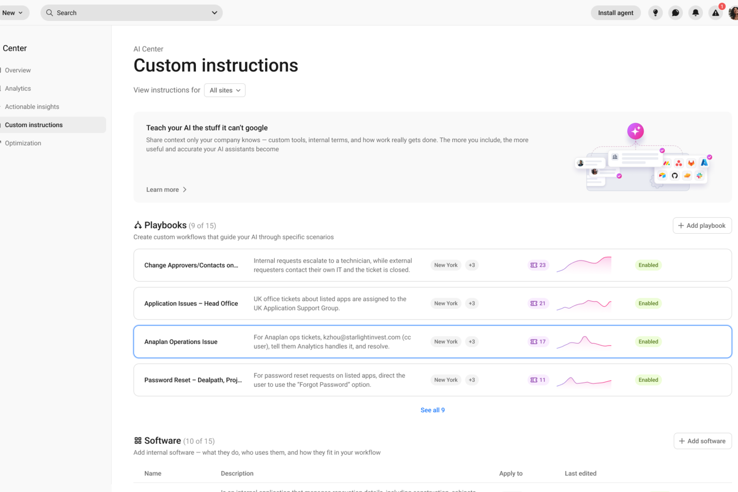 Atera screenshot - 25 Beste KI-Helpdesk-Software im Test 2026