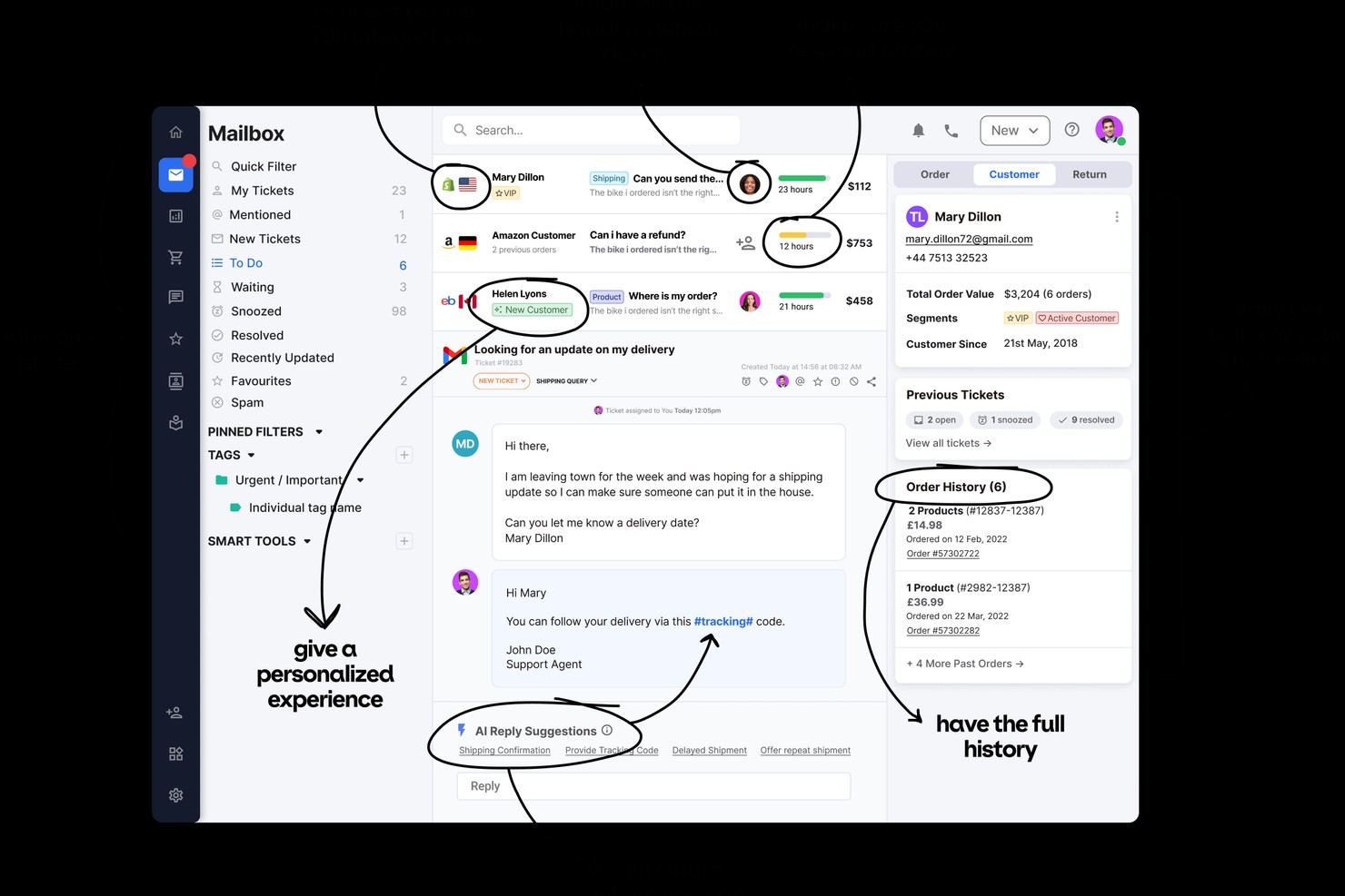 eDesk screenshot - 24 Beste Kundenservice-Ticketing-Software von 2026
