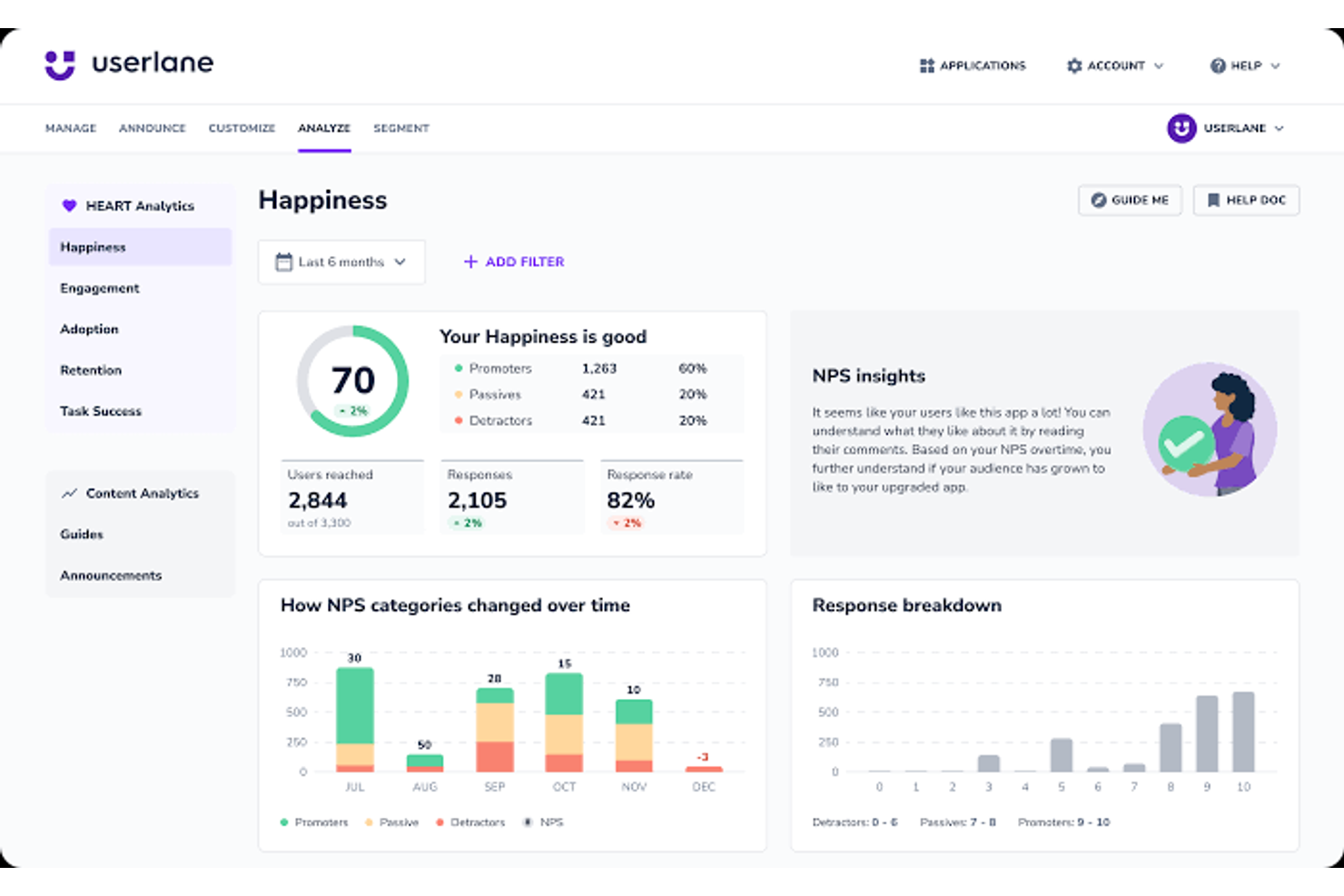 Userpilot screenshot - 13 alternatives à WalkMe sélectionnées pour 2026
