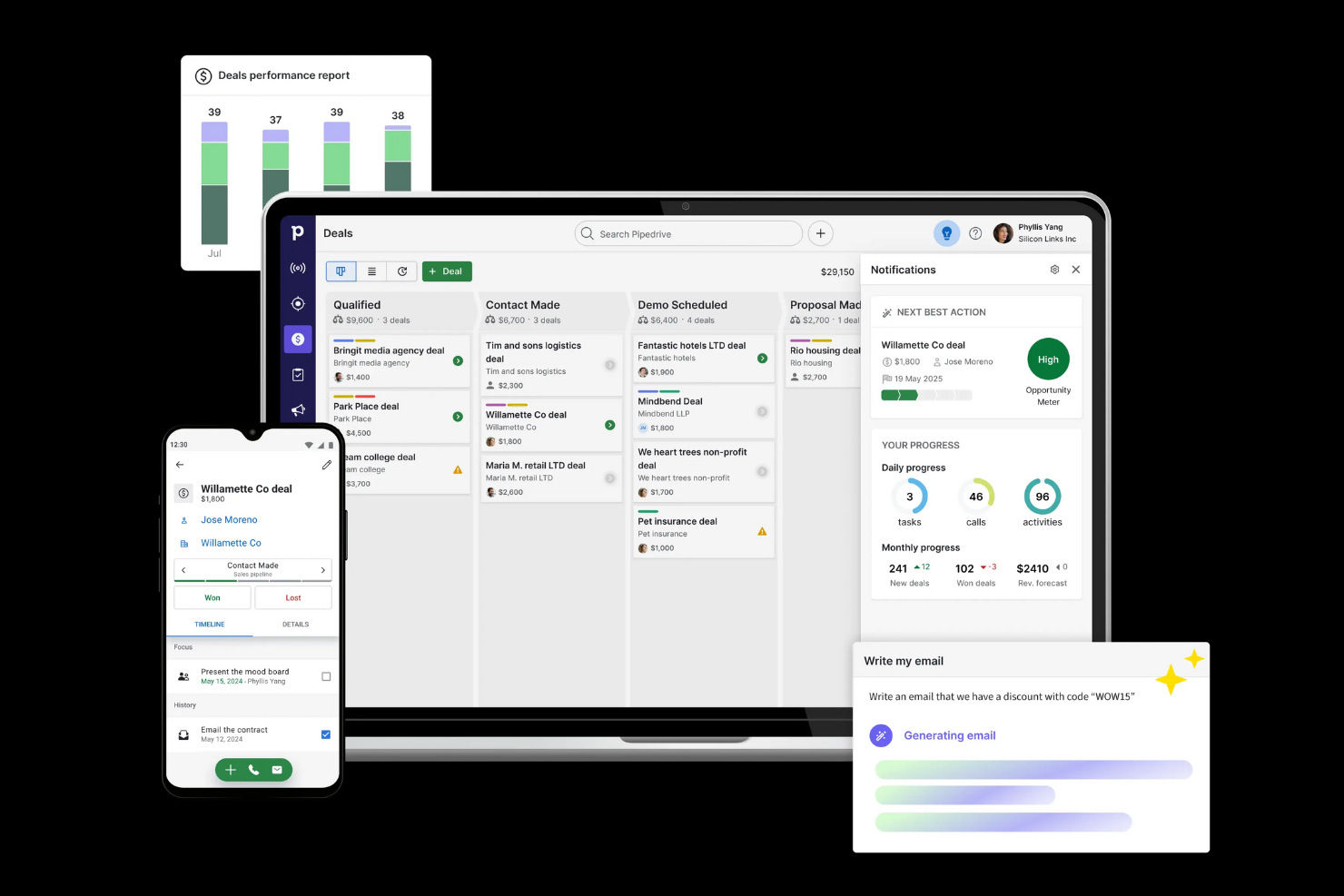 Pipedrive screenshot - 12 Beste Blended Callcenter-Software im Test 2026