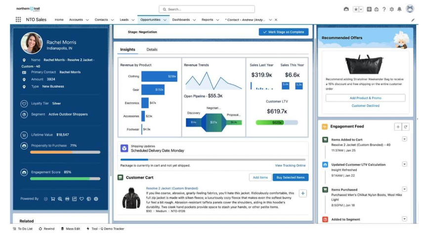 Salesforce Data Cloud screenshot - 12 meilleures plateformes de données clients à Melbourne passées en revue en 2026
