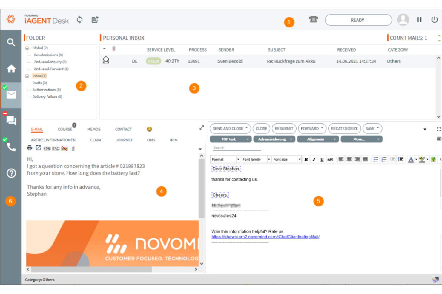 novomind screenshot - 10 beste Kundendatenplattformen für Versicherungen im Jahr 2026