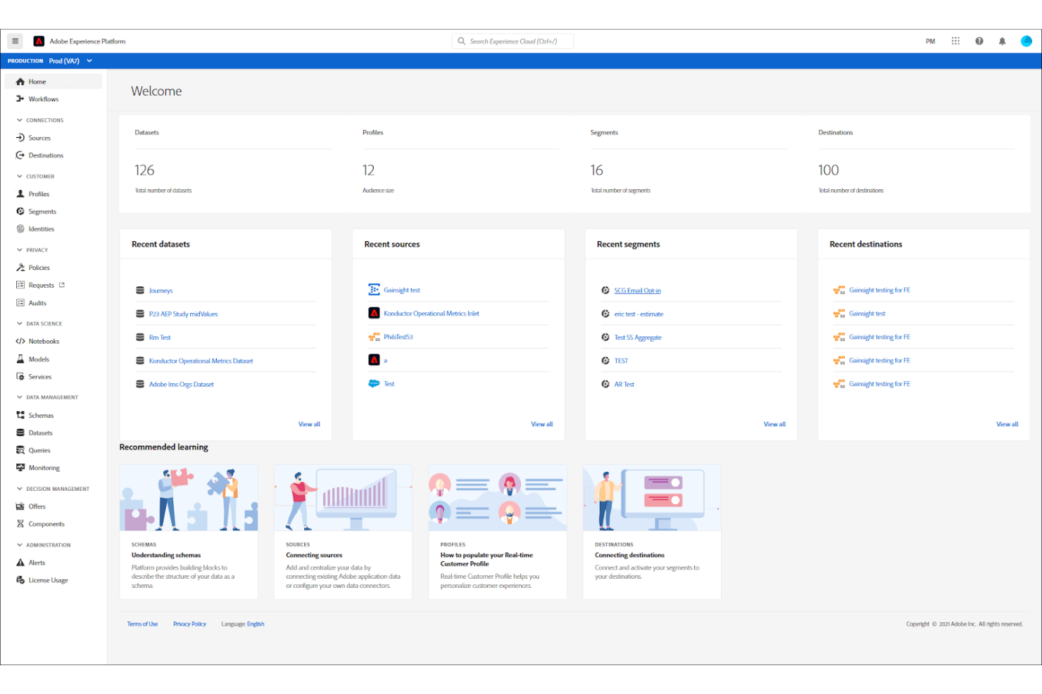 Adobe Real-Time CDP screenshot - 12 Beste Customer Data Platforms in Belgien im Jahr 2026 getestet