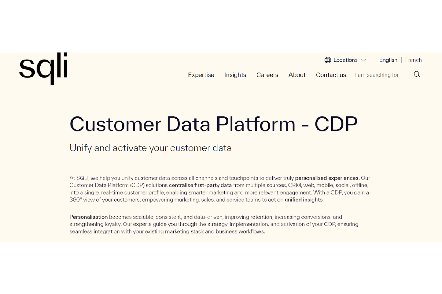 SQLI screenshot - 12 Beste Customer Data Platforms in Belgien im Jahr 2026 getestet