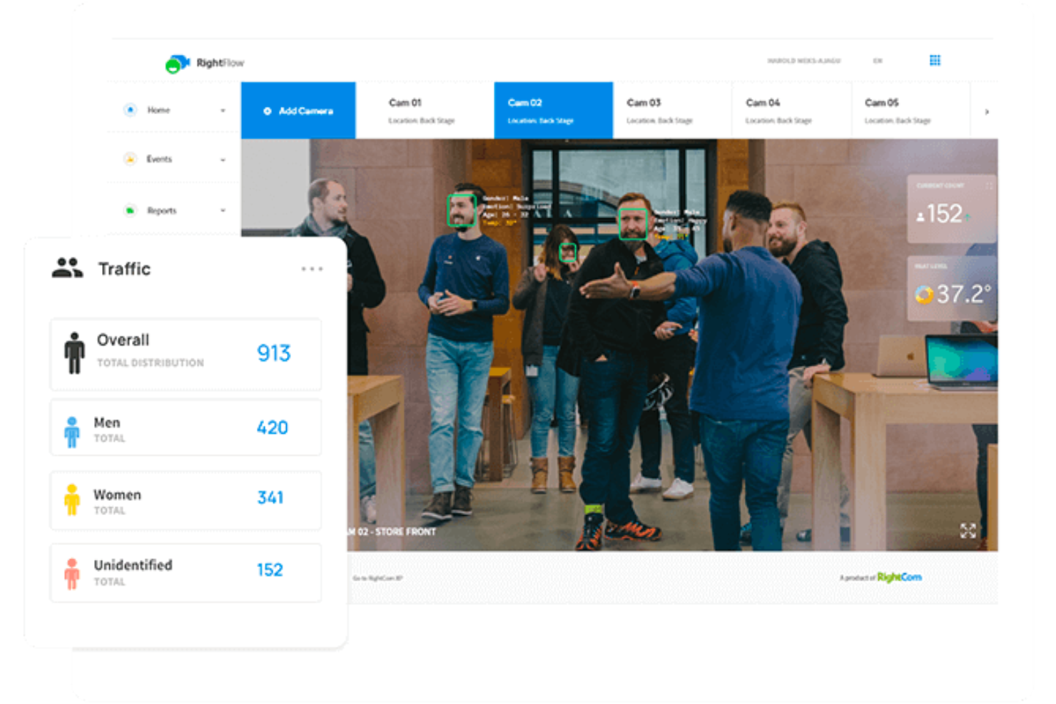 RightFlow by RightCom screenshot - 13 Beste Emotionserkennungs-Software im Test 2026