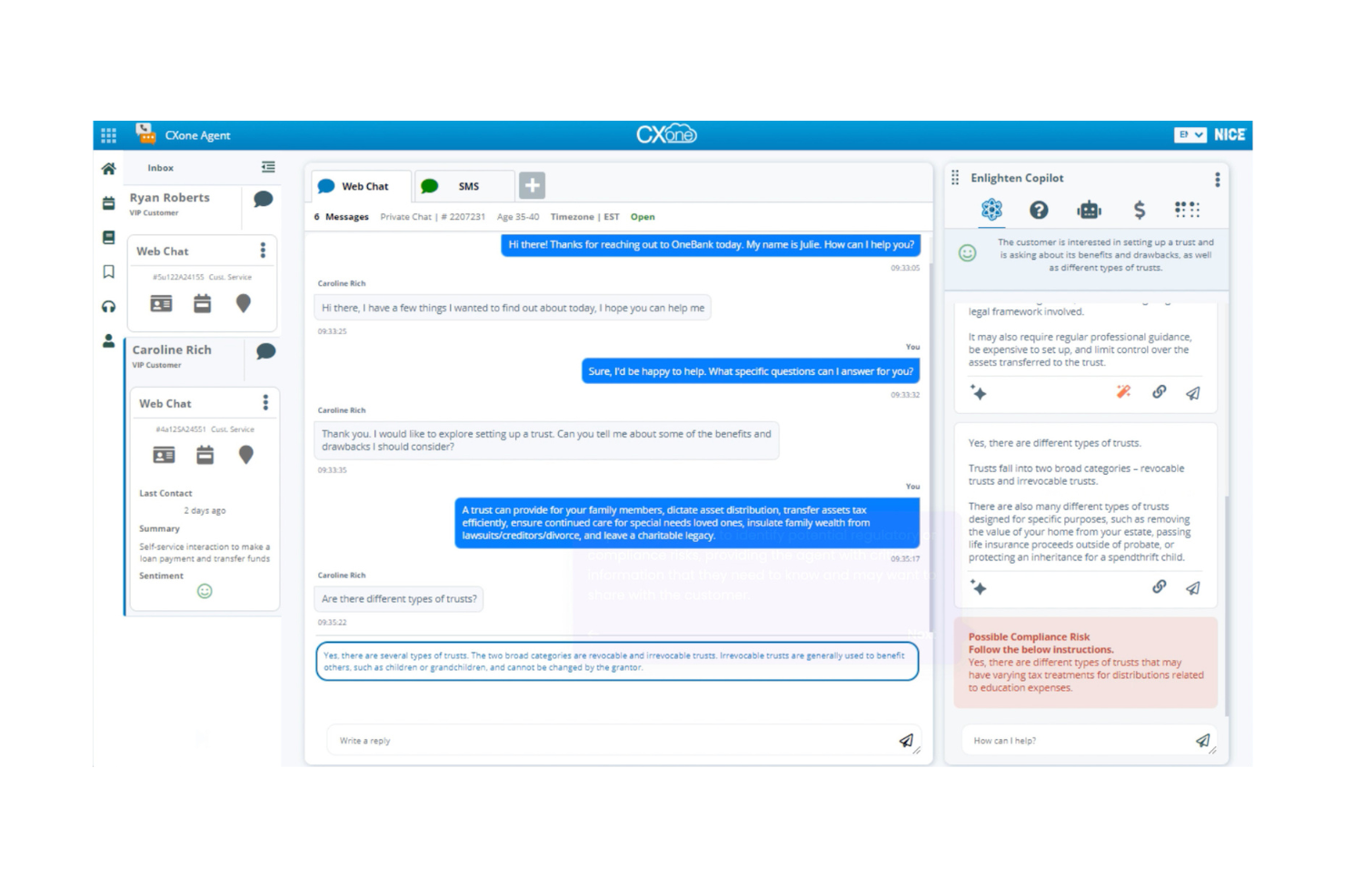 NiCE CXone screenshot - 12 Meilleurs Logiciels d’Enregistrement de Centre d’Appels Passés en Revue en 2026
