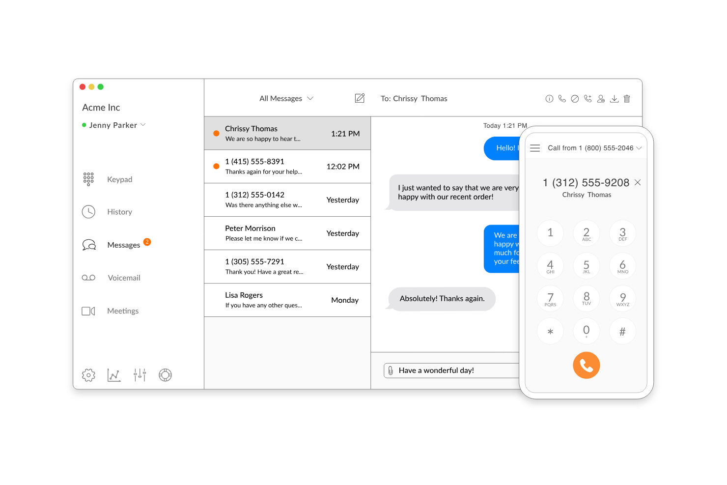 TalkRoute screenshot - 12 Meilleurs Logiciels d’Enregistrement de Centre d’Appels Passés en Revue en 2026