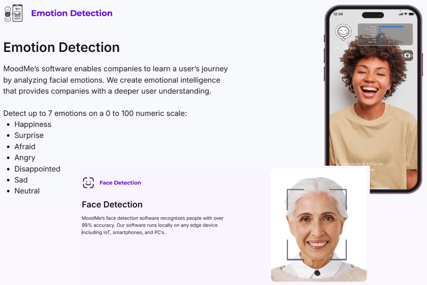 MoodMe screenshot - 13 Meilleurs Logiciels de Détection des Émotions Passés en Revue en 2026