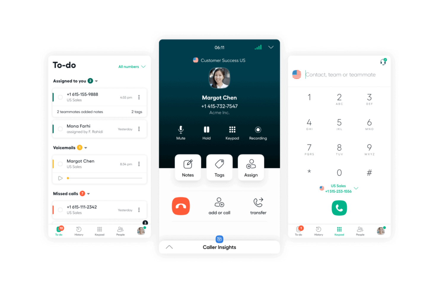 Aircall screenshot - 12 Beste Callcenter-Aufzeichnungssoftware im Test in 2026