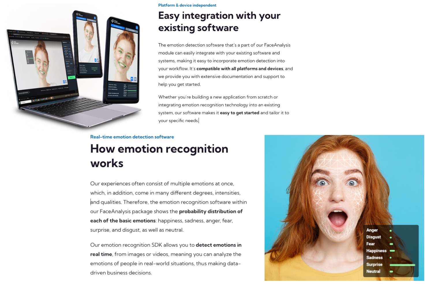 Visage Technologies screenshot - 13 Beste Emotionserkennungs-Software im Test 2026