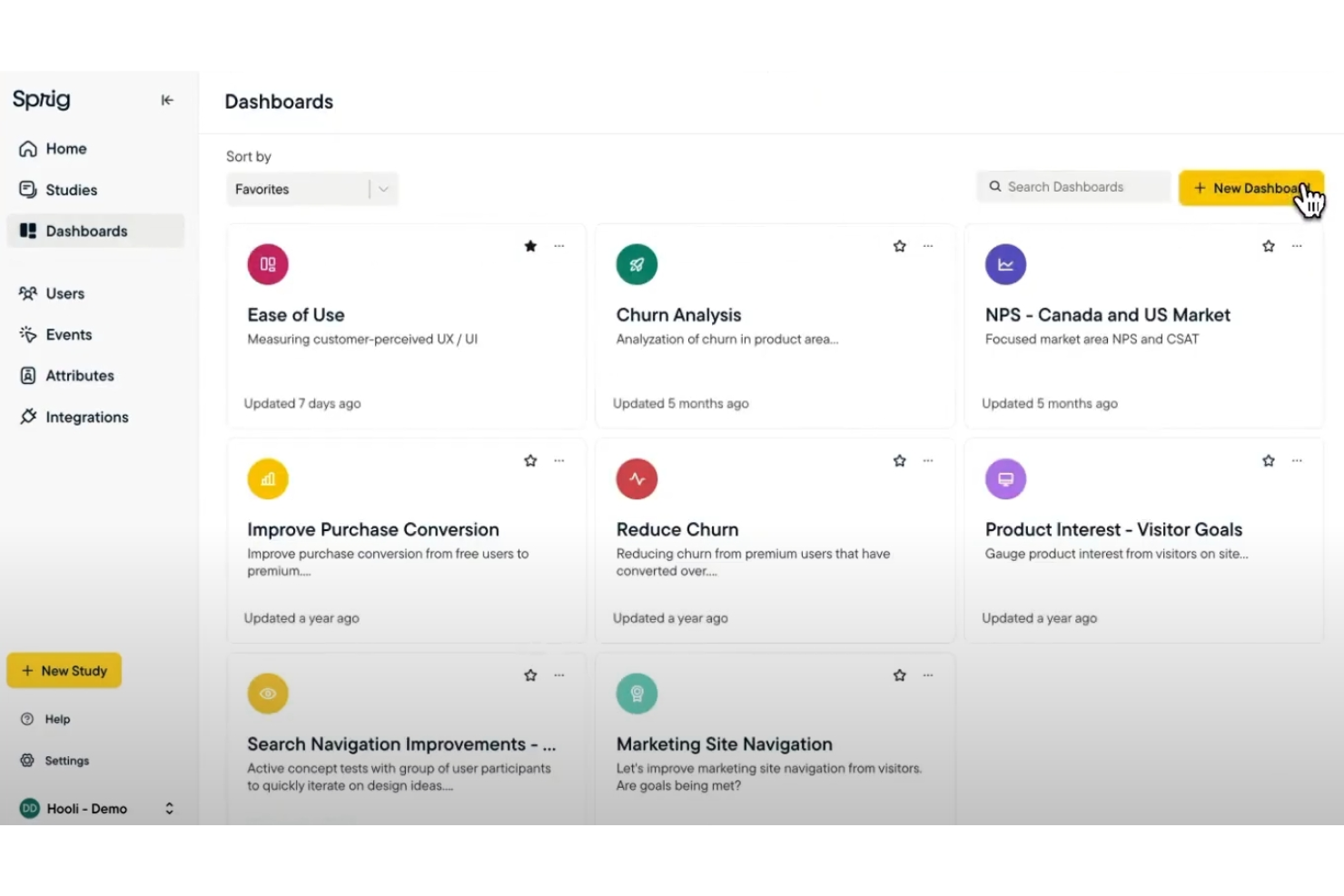 Sprig screenshot - 12 meilleurs logiciels d’enregistrement de session évalués en 2026