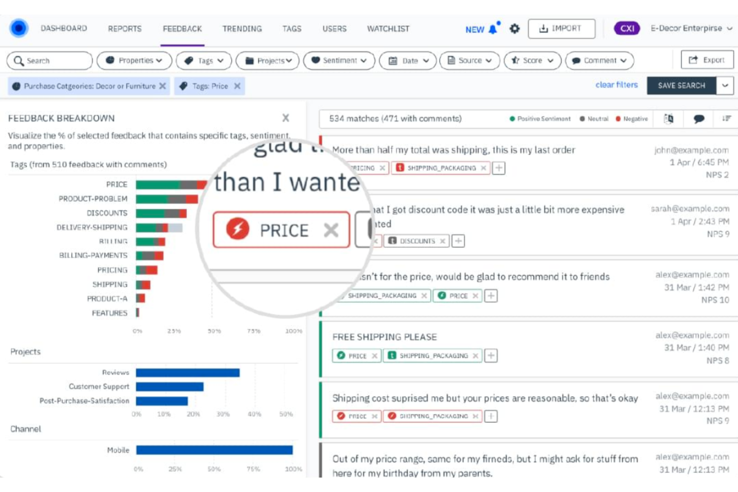 InMoment screenshot - 13 beste Kundenumfrage-Tools im Test 2026