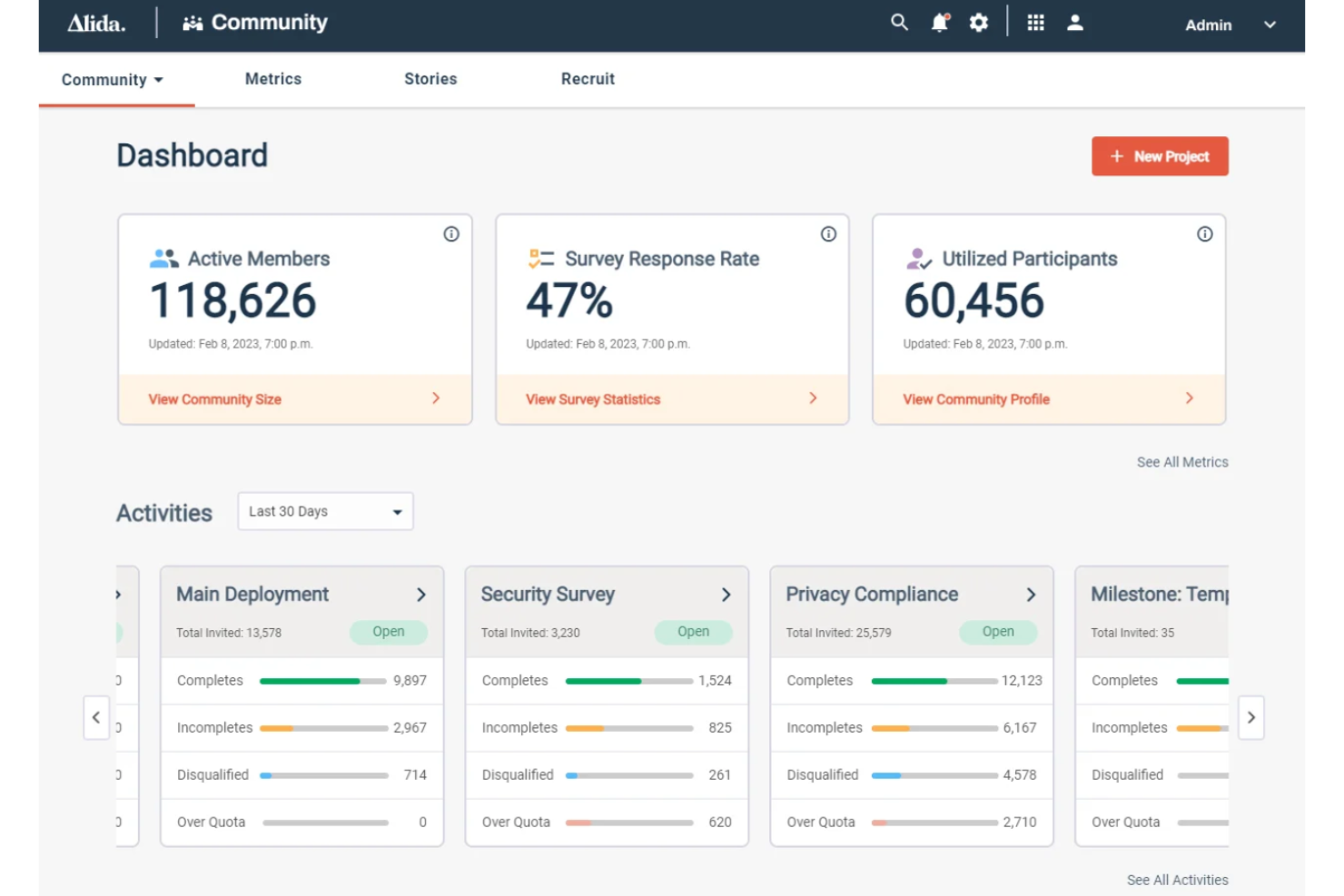 Alida screenshot - 13 Meilleurs Outils de Sondage Client Passés en Revue en 2026