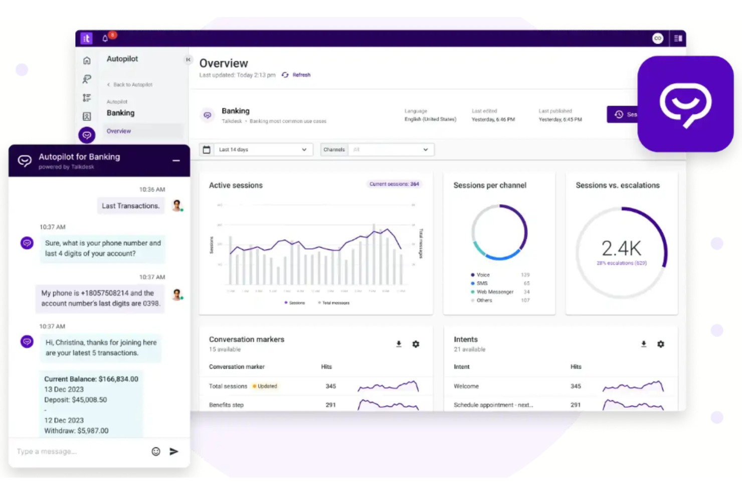 Talkdesk screenshot - 19 Meilleurs Logiciels de Centre d’Appels IA Évalués en 2026