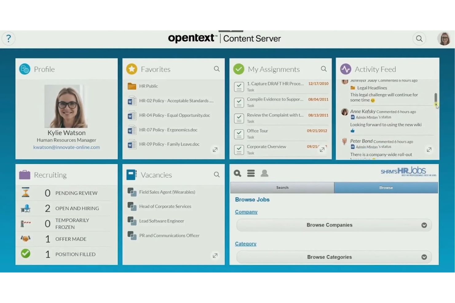 OpenText screenshot - 13 Meilleurs Outils d’Analyse de Sentiment par IA Passés en Revue en 2026