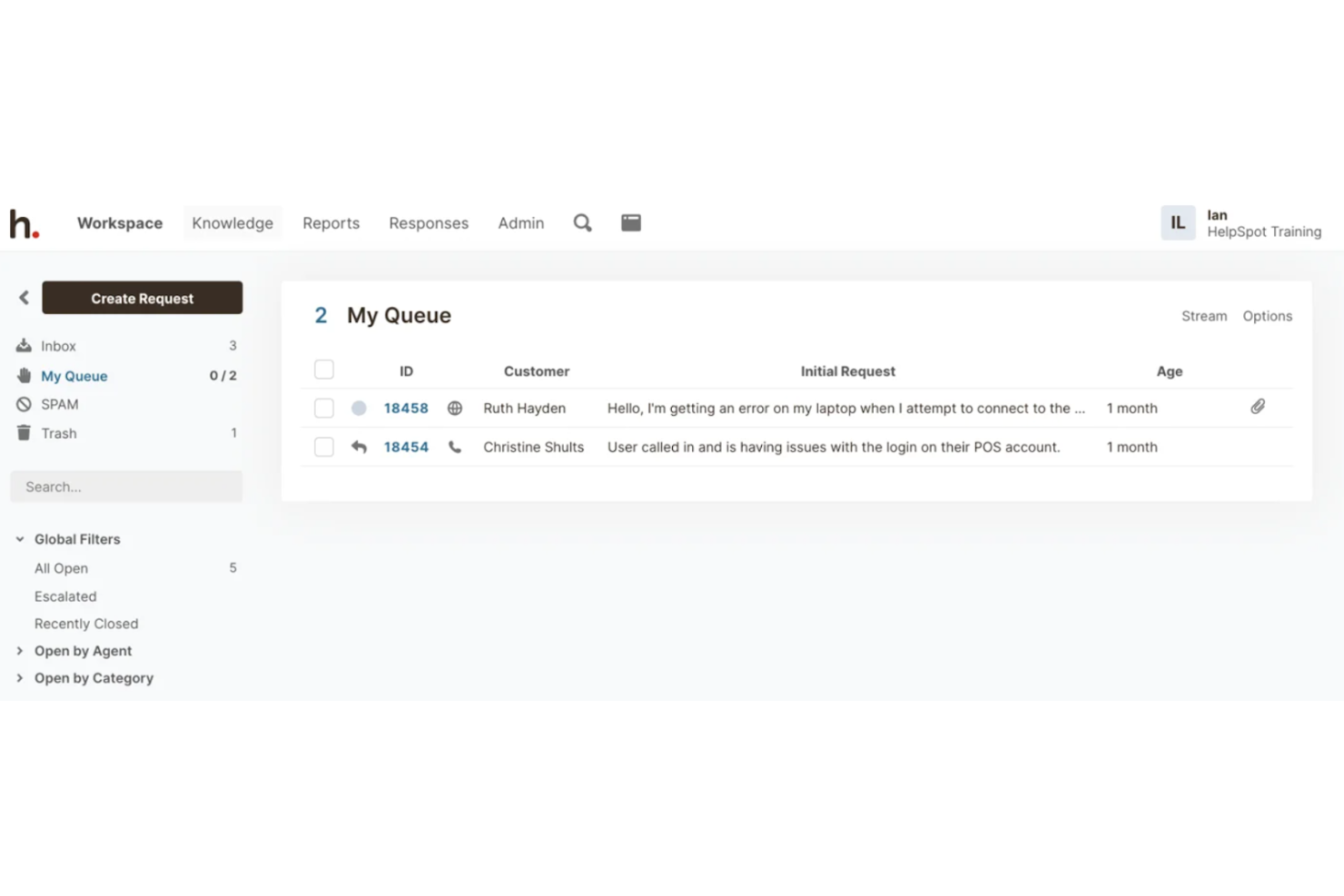 HelpSpot screenshot - 14 Beste On-Premise-Helpdesk-Software im Test 2026