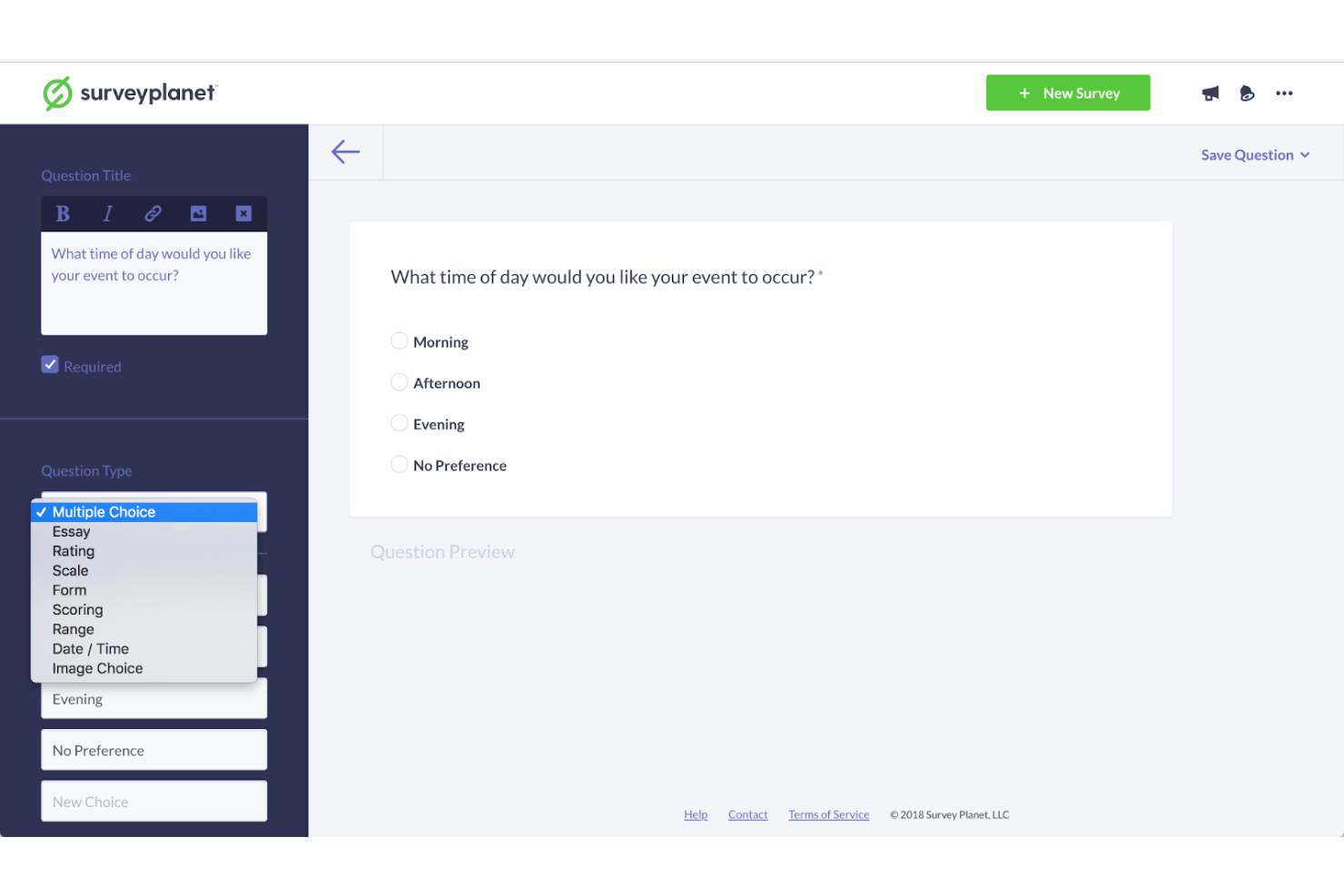 SurveyPlanet screenshot - 13 meilleures applications d’enquête examinées en 2026