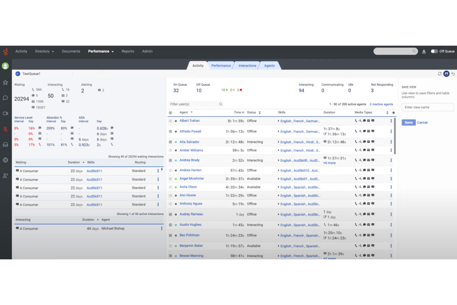 Genesys screenshot - 13 Meilleurs Logiciels de Gestion des Interactions Clients Passés en Revue en 2026