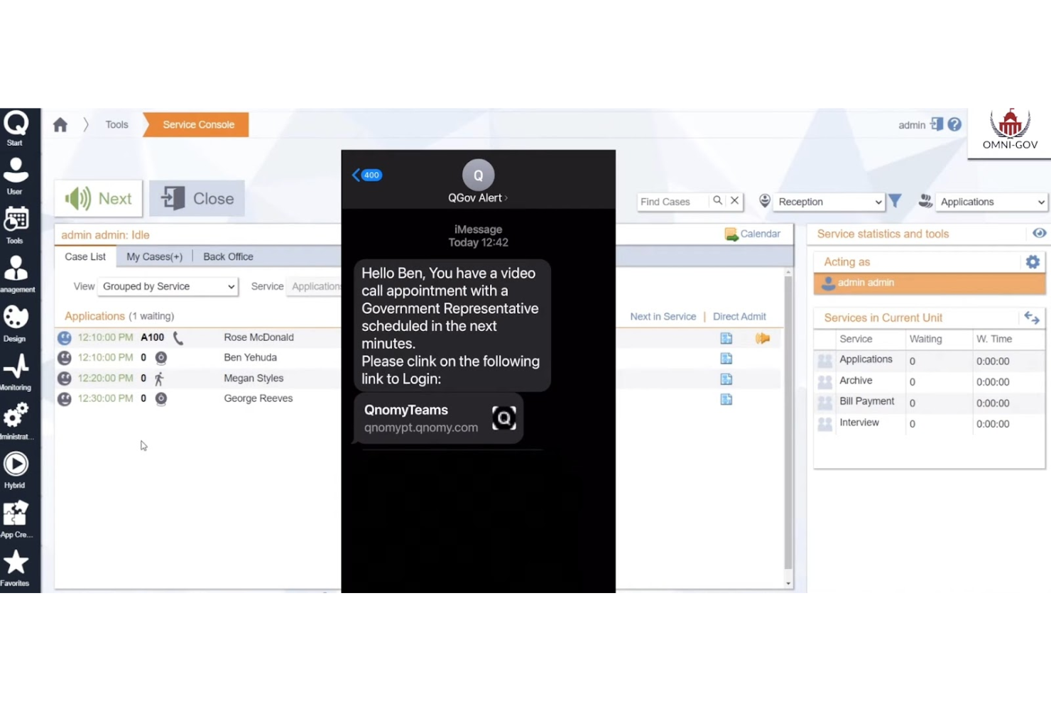 Q-nomy screenshot - 13 Beste Customer Interaction Management Software im Test 2026