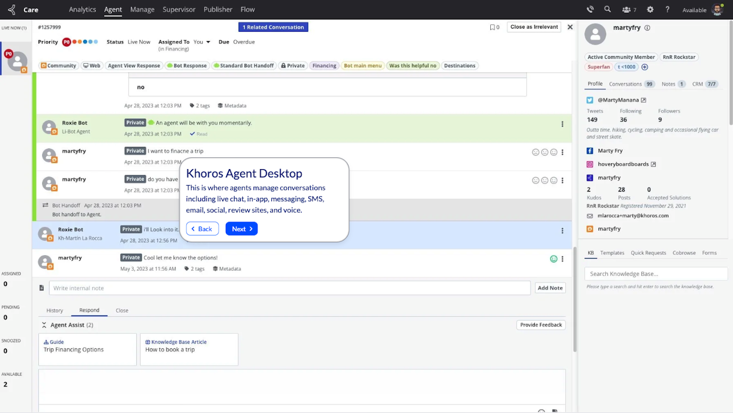 Khoros screenshot - 19 Meilleurs Logiciels de Service Client sur les Réseaux Sociaux Évalués en 2026