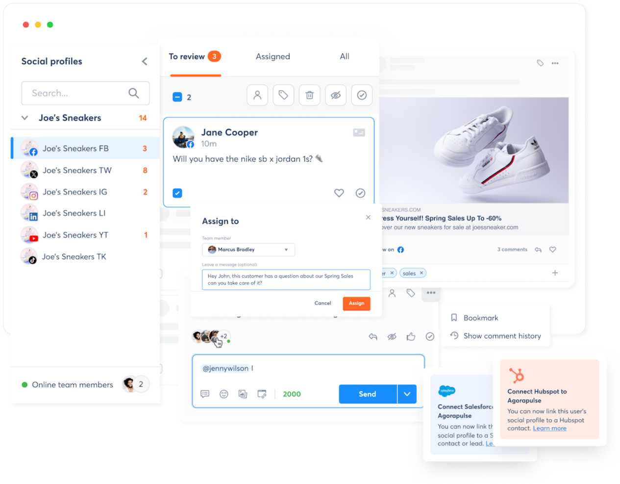 Agorapulse screenshot - 19 Beste Social Customer Service Software im Test 2026