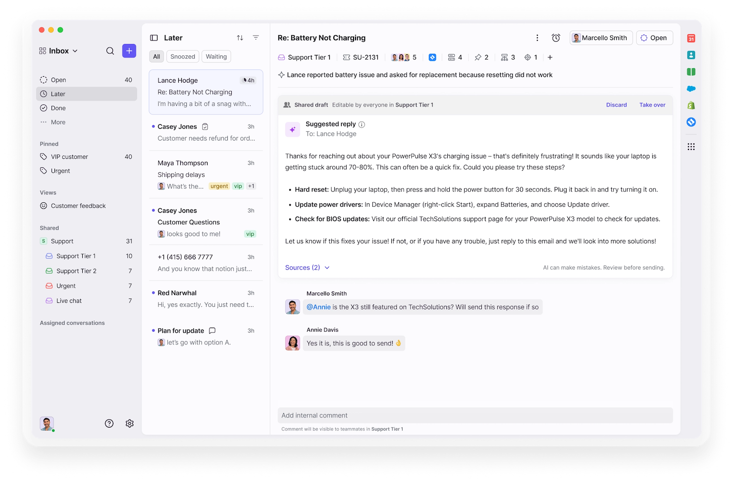 Front screenshot - 19 Meilleurs Logiciels de Service Client sur les Réseaux Sociaux Évalués en 2026