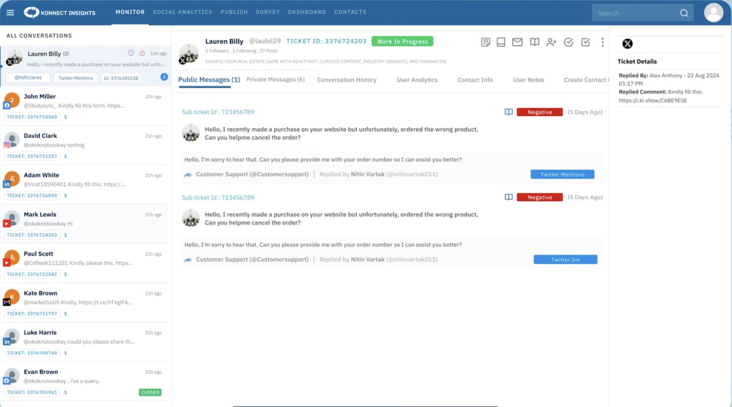 Konnect Insights screenshot - 19 Beste Social Customer Service Software im Test 2026