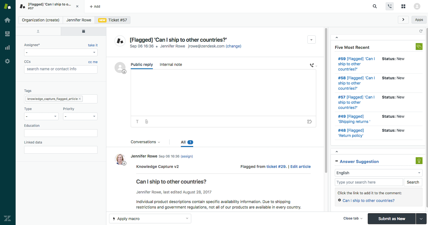 Zendesk screenshot - 19 Meilleurs Logiciels de Service Client sur les Réseaux Sociaux Évalués en 2026