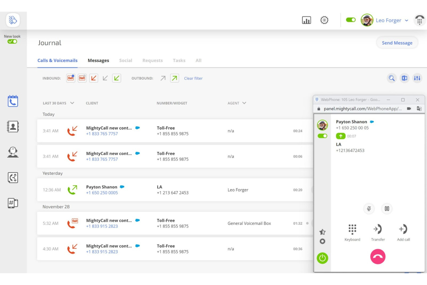 MightyCall screenshot - 13 Meilleurs Logiciels IVR Évalués en 2026