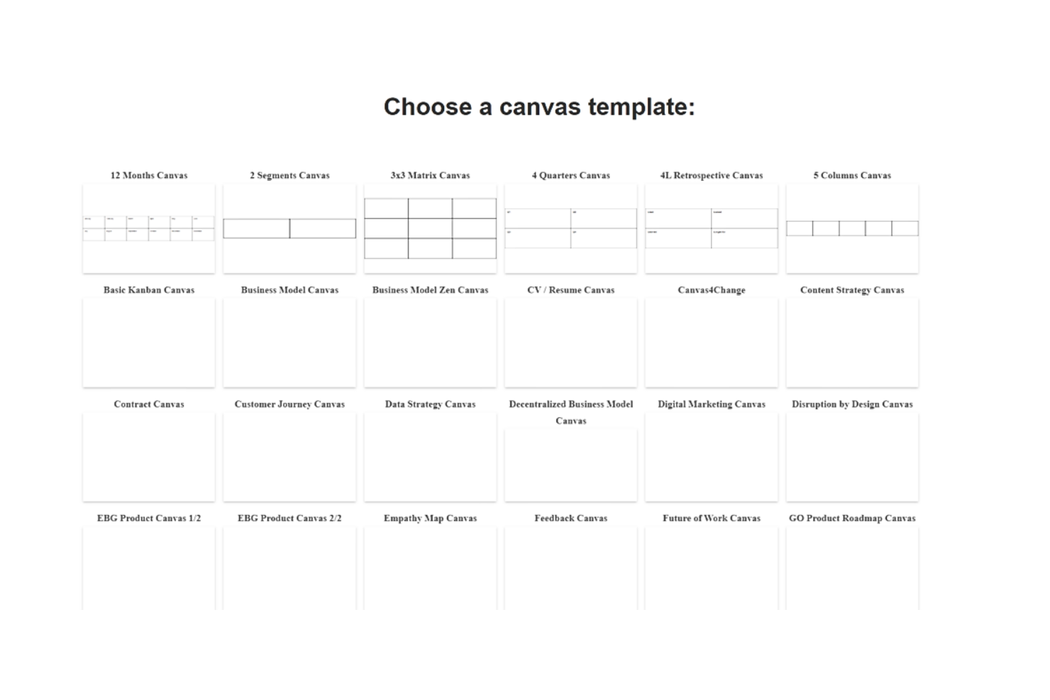 Canvanizer screenshot - 11 Meilleurs Outils de Conception de Services Passés en Revue pour 2026