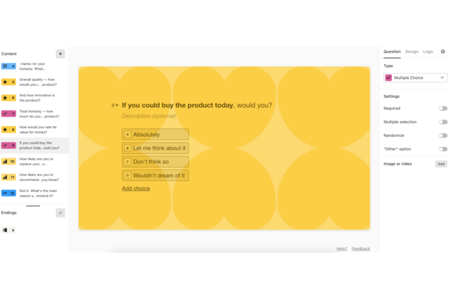 Typeform screenshot - 23 Meilleurs Outils de Gestion des Retours pour 2026