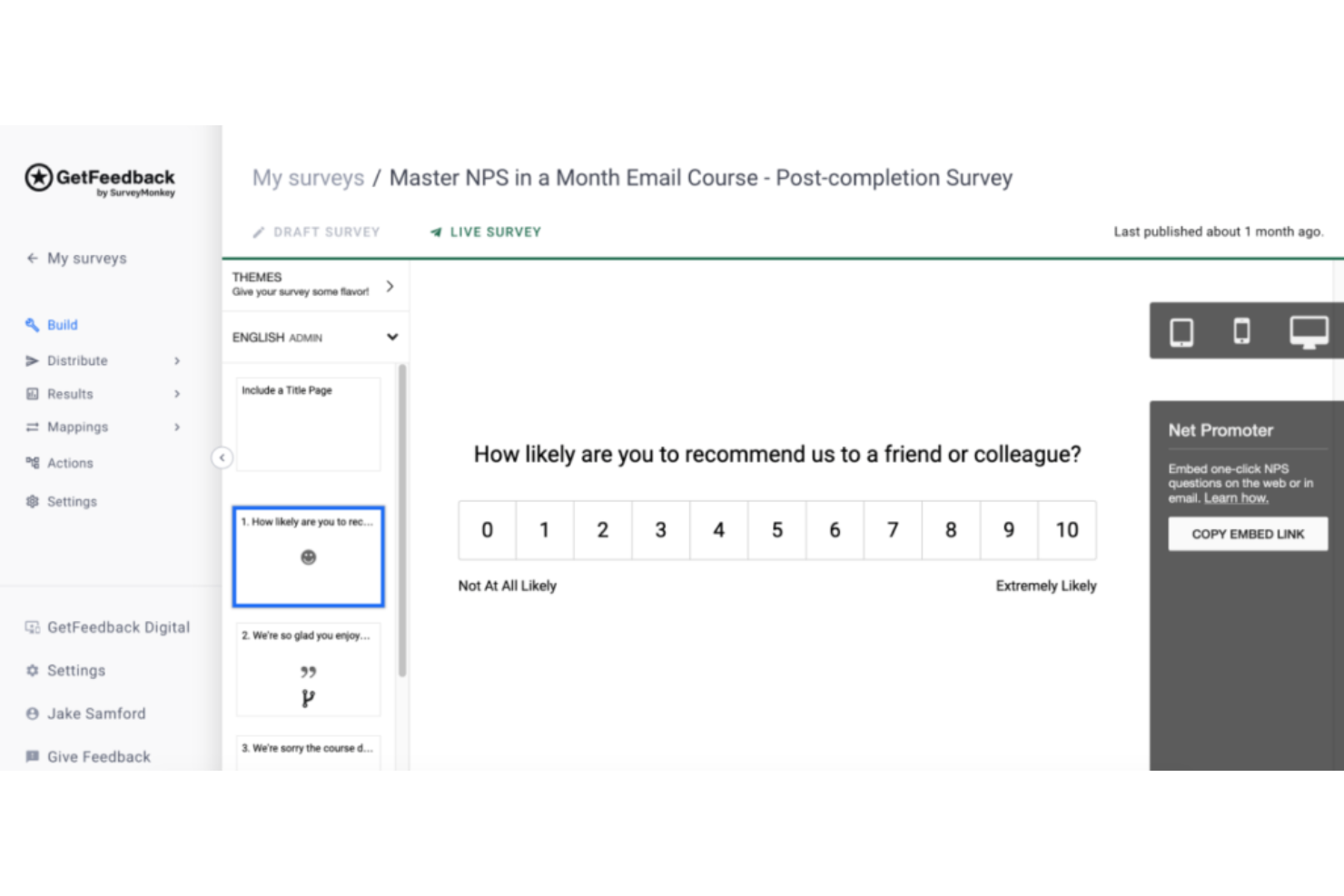GetFeedback screenshot - 23 Meilleurs Outils de Gestion des Retours pour 2026