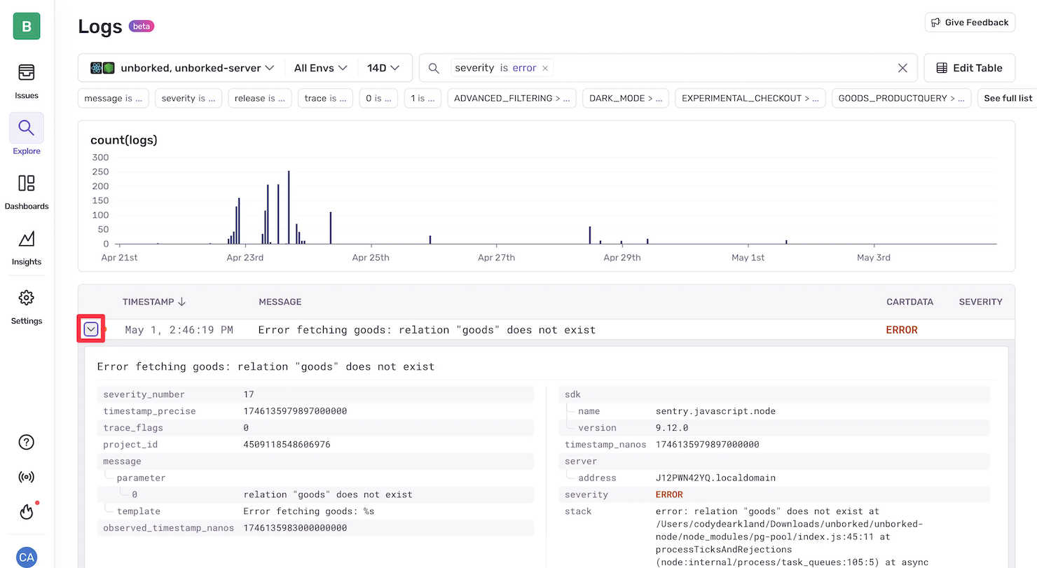 Sentry screenshot - 19 Meilleurs Outils de Surveillance de l’Expérience Numérique pour 2026