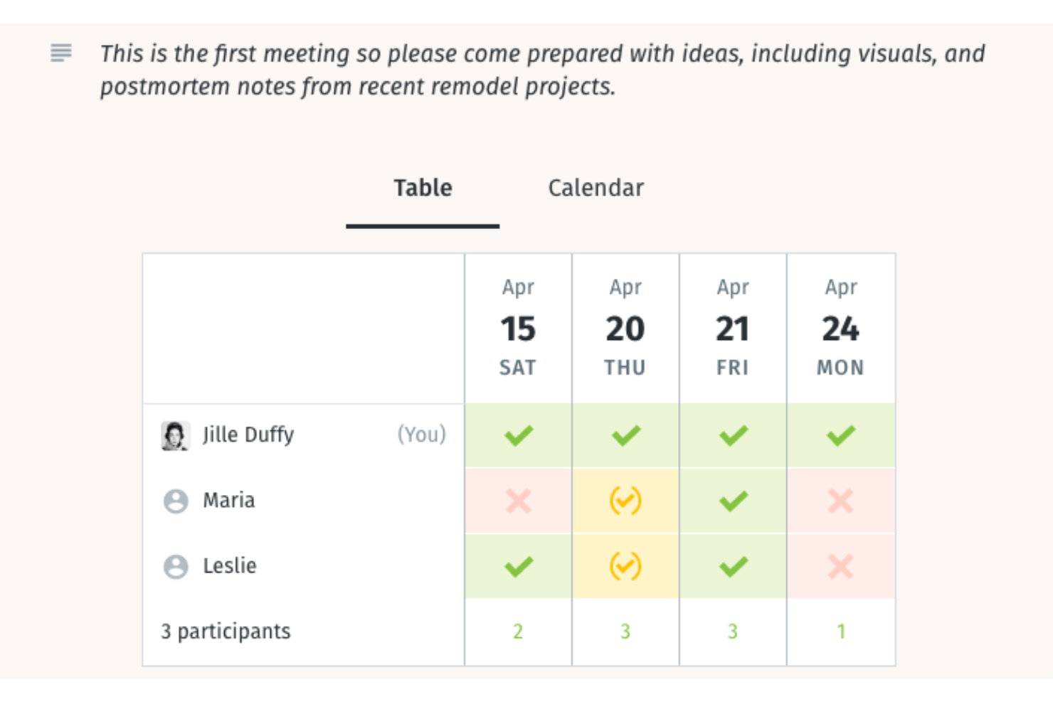 Doodle screenshot - 14 Meilleurs Créateurs de Sondages Gratuits en 2026 : Comparatif