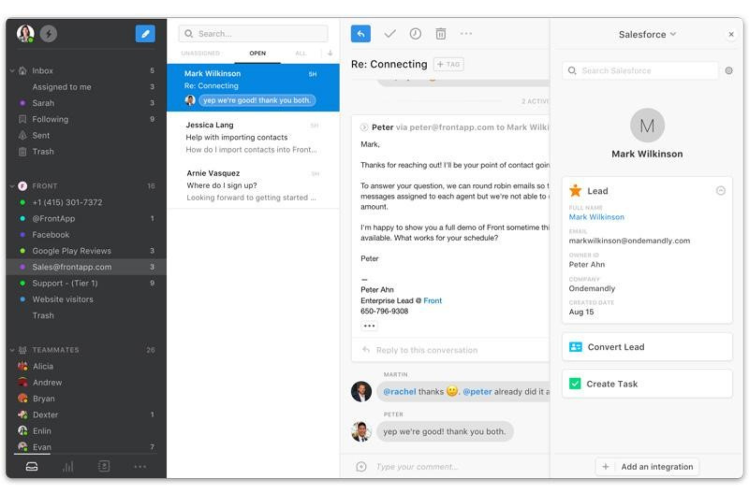 Front screenshot - 18 meilleurs logiciels de gestion des communications clients pour 2026
