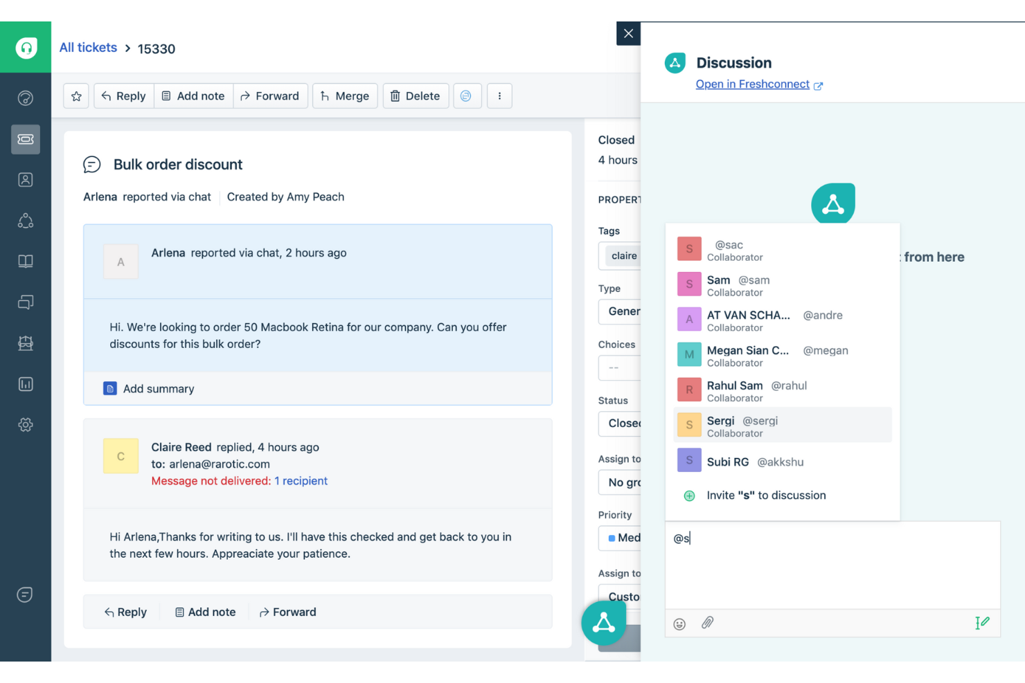 Freshdesk screenshot - 21 Meilleurs Logiciels Simples de Service d’Assistance De 2026 pour une Utilisation Facile