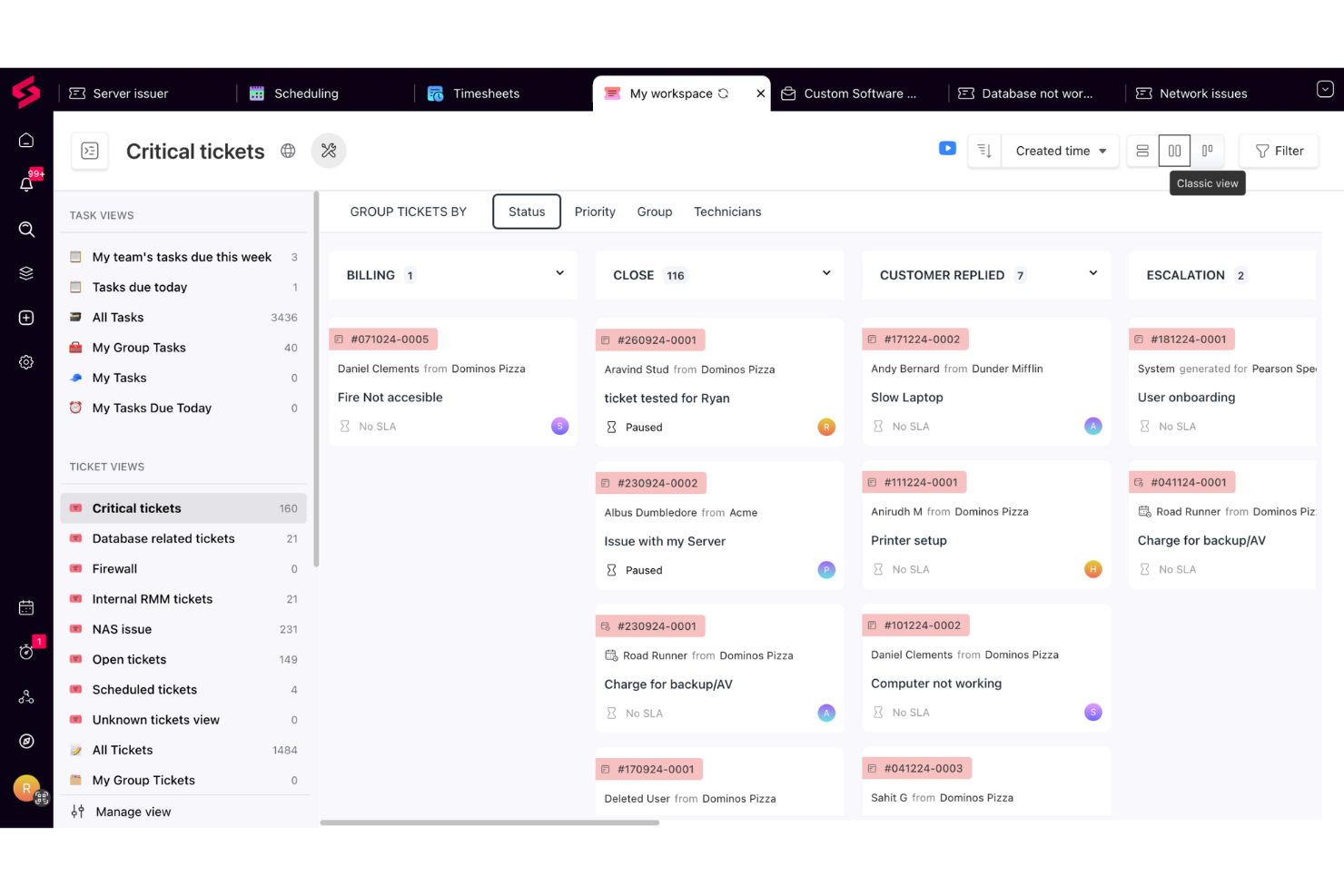SuperOps screenshot - 21 Beste Einfache Helpdesk-Software 2026 für Benutzerfreundlichkeit