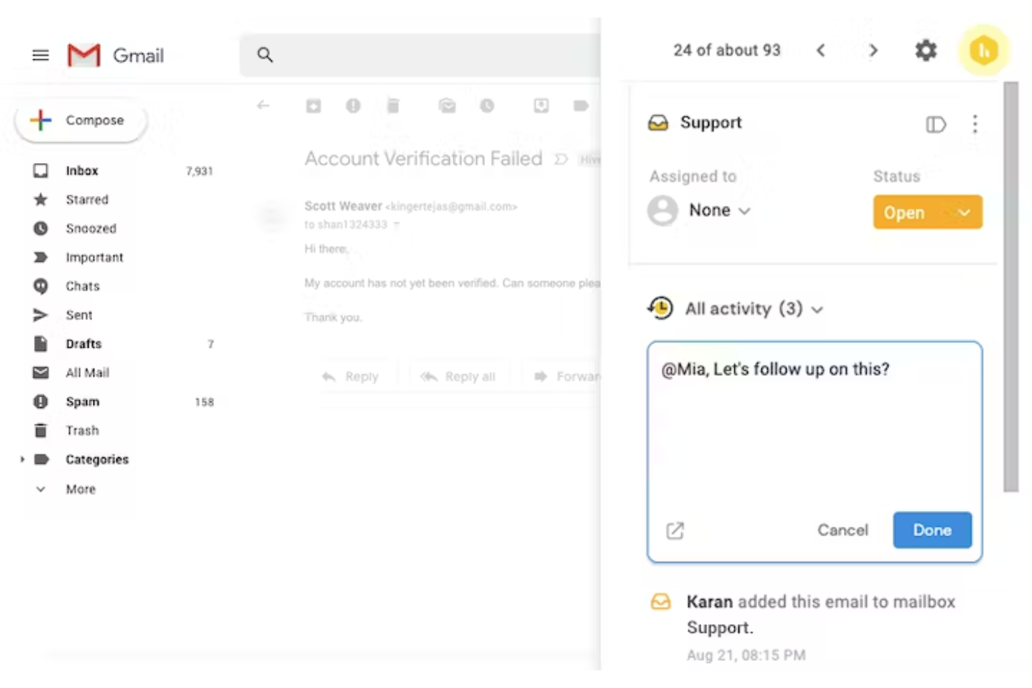 Hiver screenshot - 20 beste Enterprise Helpdesk-Softwarelösungen 2026