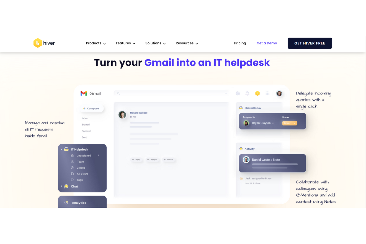 Hiver screenshot - 21 Meilleurs Logiciels de Help Desk Interne de 2026