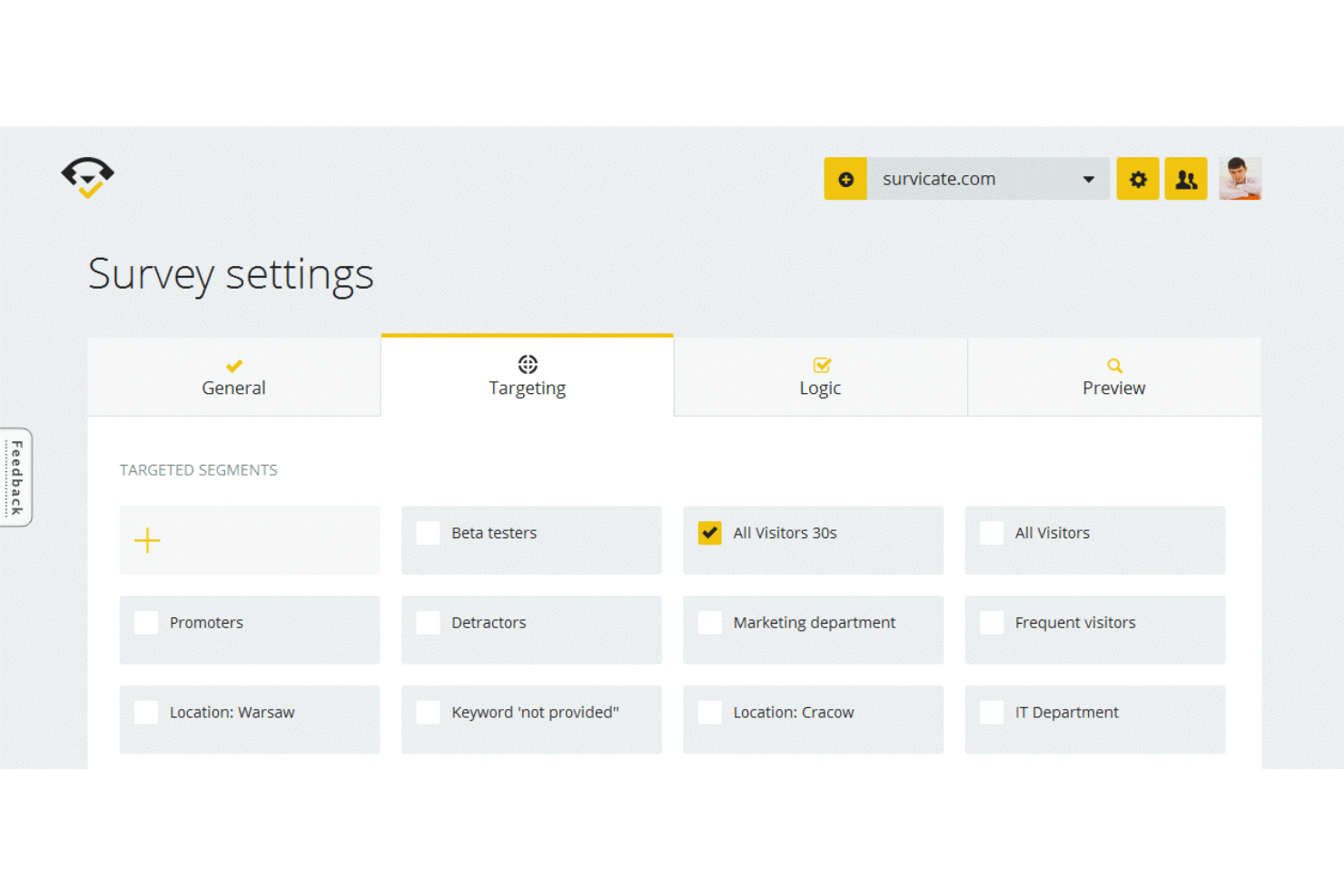 Survicate screenshot - 13 Beste Umfragetools für Kundenfeedback im Jahr 2026