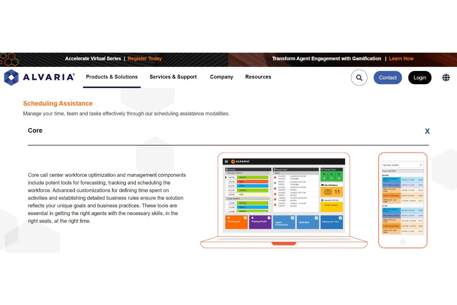 Alvaria Workforce screenshot - 22 Meilleurs Logiciels de Gestion du Personnel pour Centres d’Appels de 2026