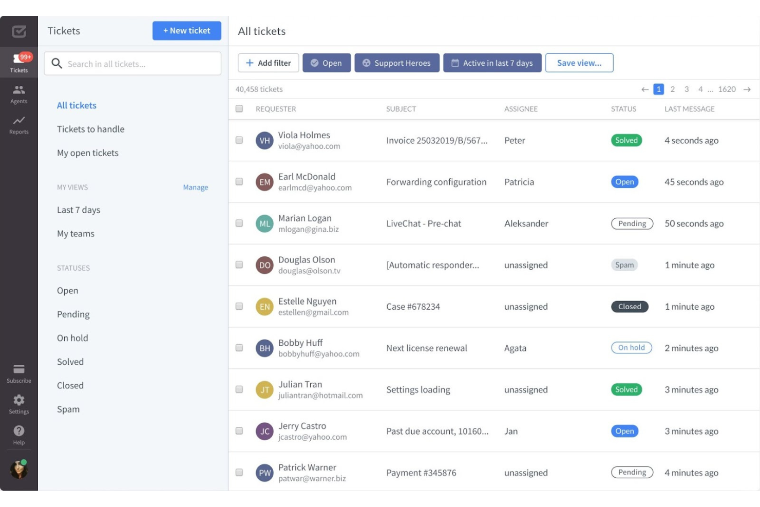 HelpDesk screenshot - 20 Meilleurs Logiciels de Help Desk en Ligne de 2026 Pour Les Équipes de Support