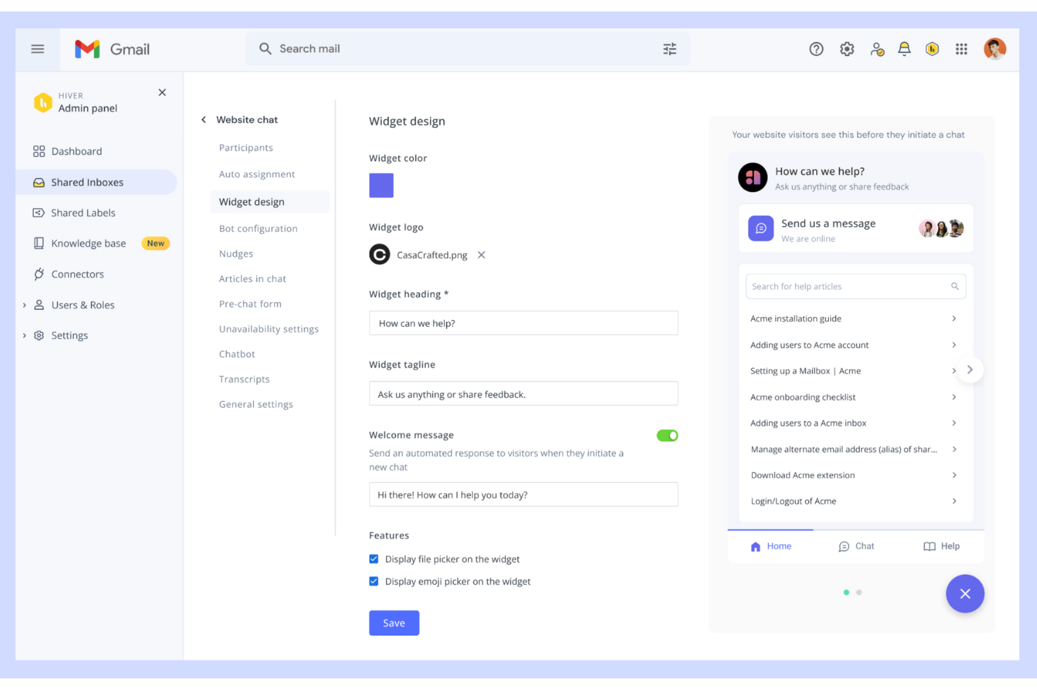 Hiver screenshot - 27 Meilleurs Logiciels Cloud de Service d’Assistance Évalués pour 2026