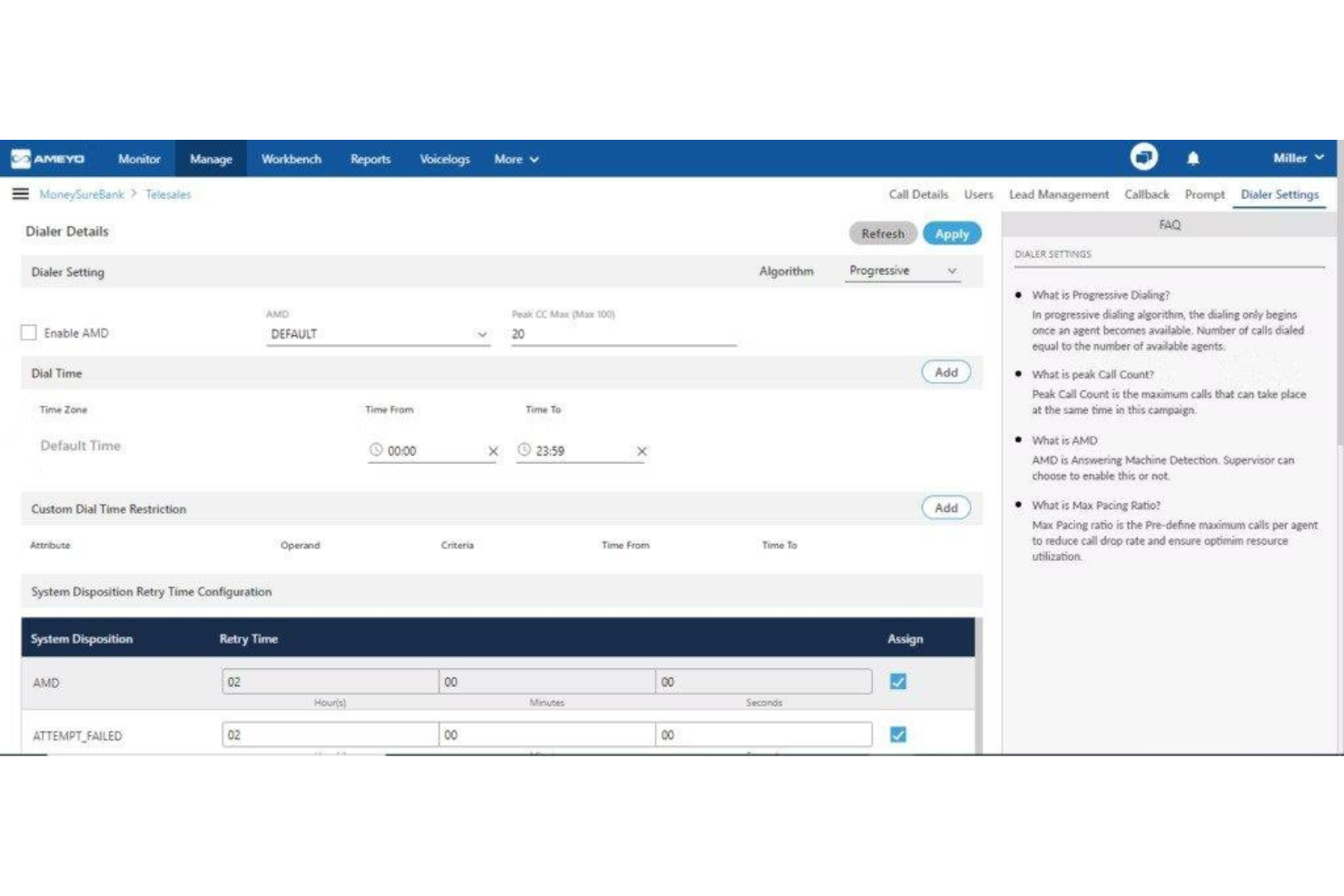 Ameyo screenshot - 21 Meilleurs Logiciels de Centre d’Appels Sortants de 2026