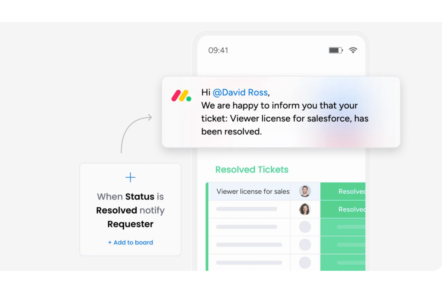 monday service screenshot - 25 Meilleurs Logiciels de Support par Email de 2026