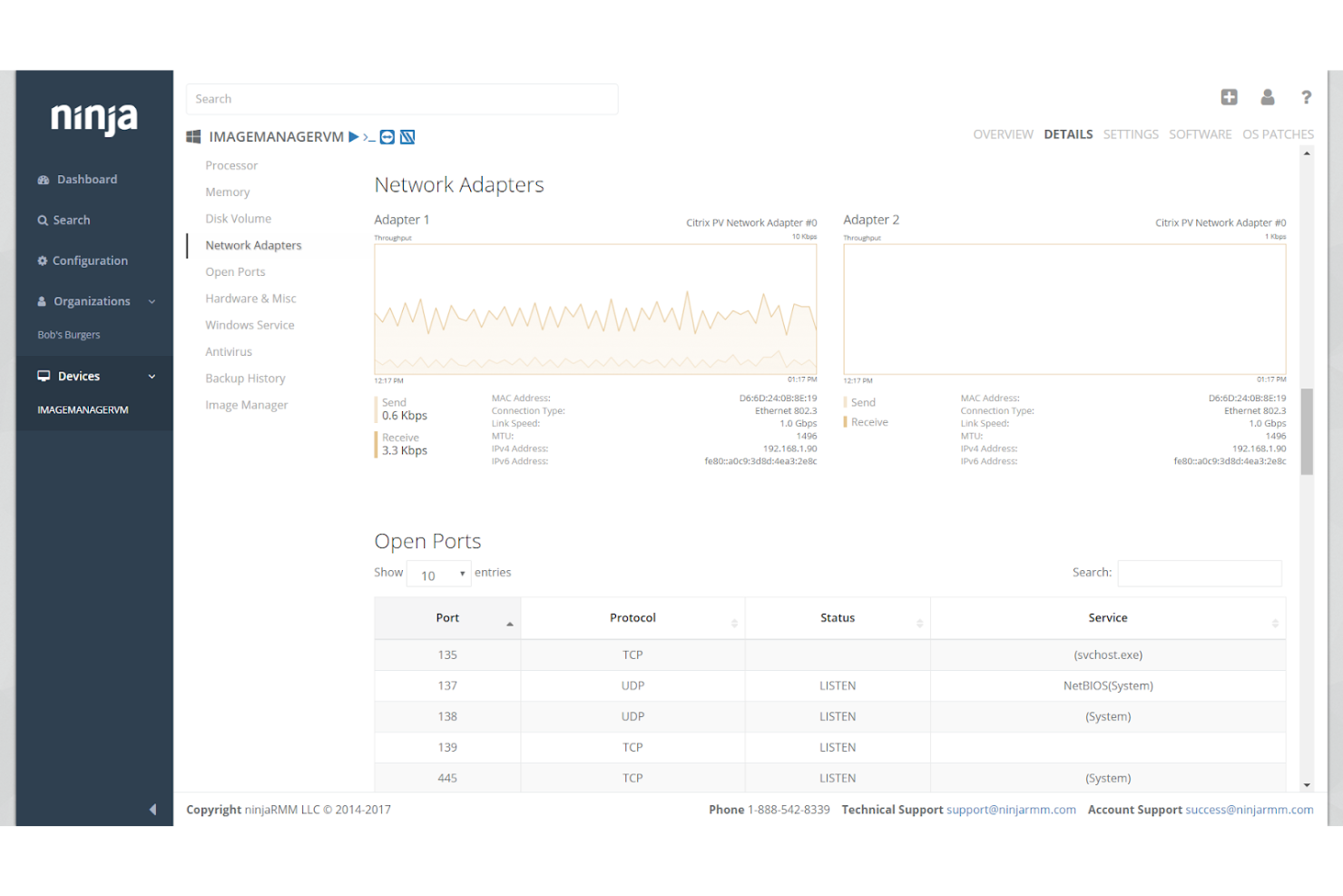 NinjaOne screenshot - 10 meilleurs logiciels de support client par e-mail de 2026