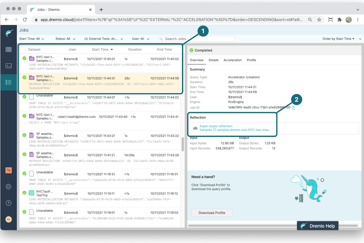 Dremio screenshot - 13 Beste Big Data Customer Analytics Software Für 2026