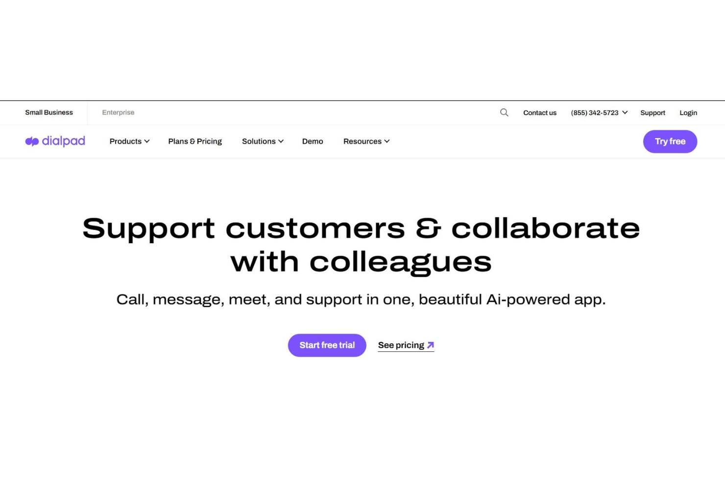 Dialpad screenshot - 17 Meilleurs Logiciels de Centre d’Appels pour Petites Entreprises en 2026