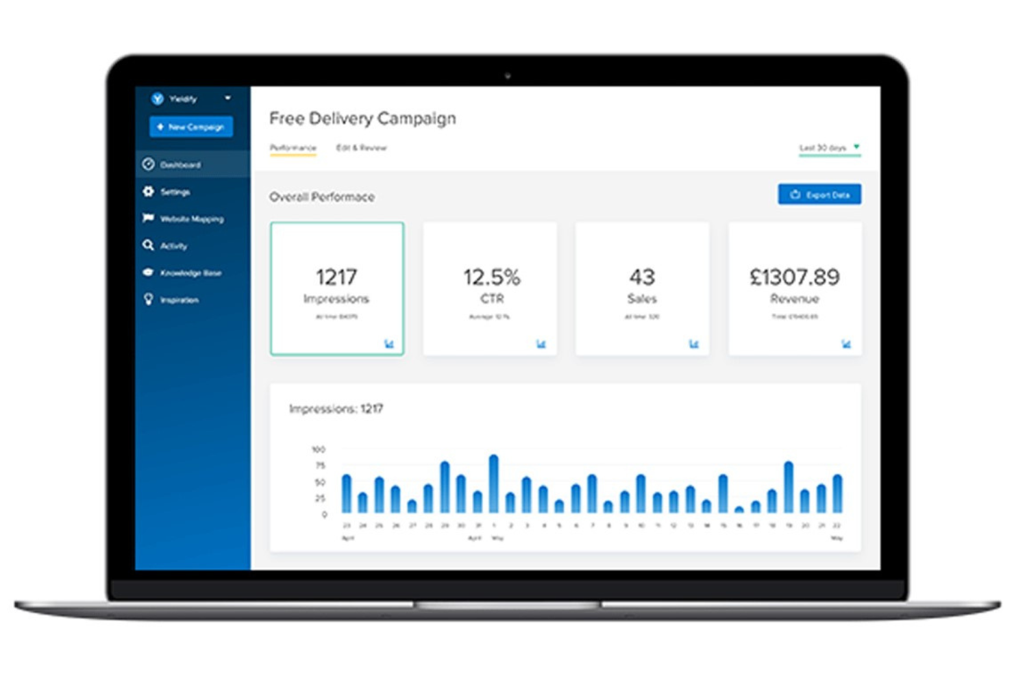 Yieldify screenshot - 13 beste A/B-Test-Tools 2026 für datengesteuerte Experimente