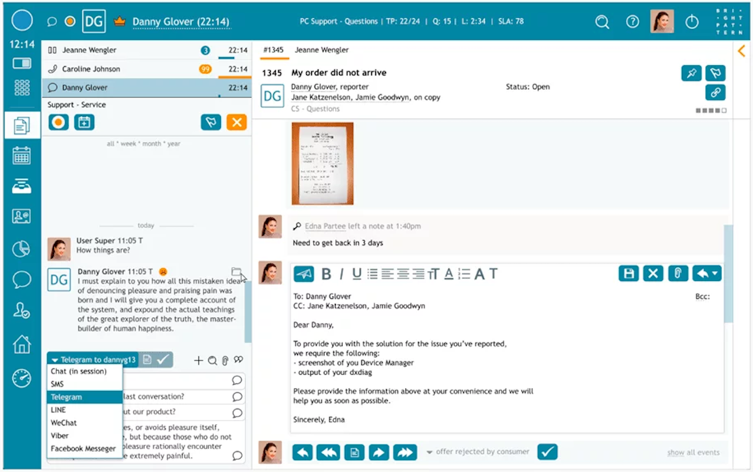 Bright Pattern screenshot - 20 Meilleurs Logiciels de Centre d’Appels Passés en Revue pour 2026